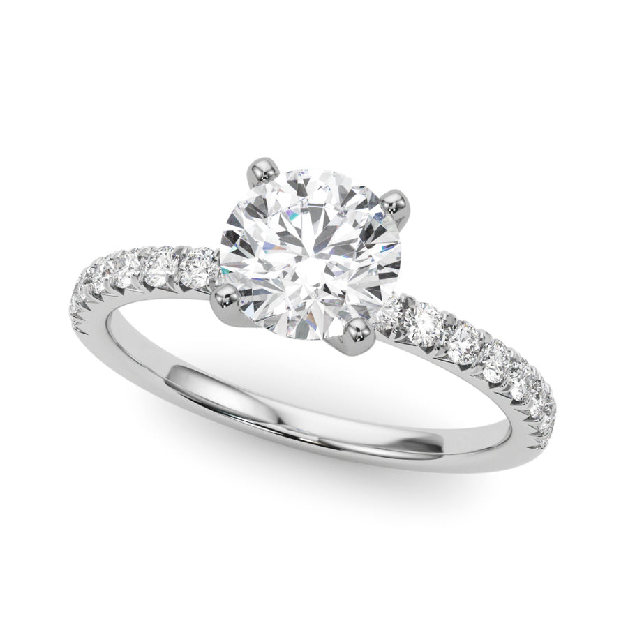 Engagement Rings/Single Row/Prong Set